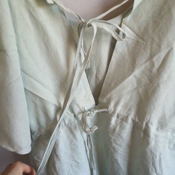 Sage Green Cotton Dress,Never worn, fits Small-Medium, Made in Korea - Picture 4 of 5